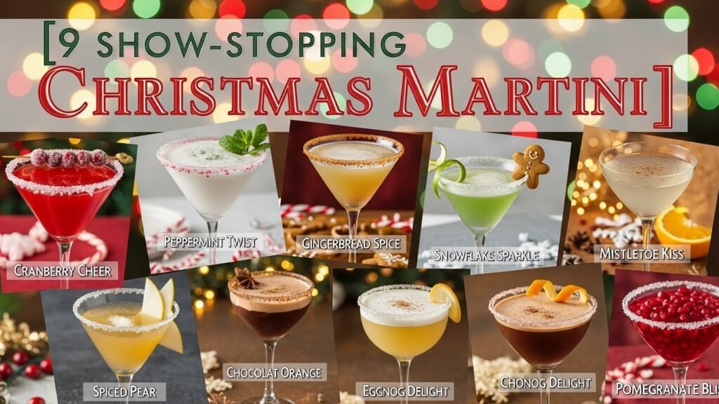Sparkling Mistletoe Martini