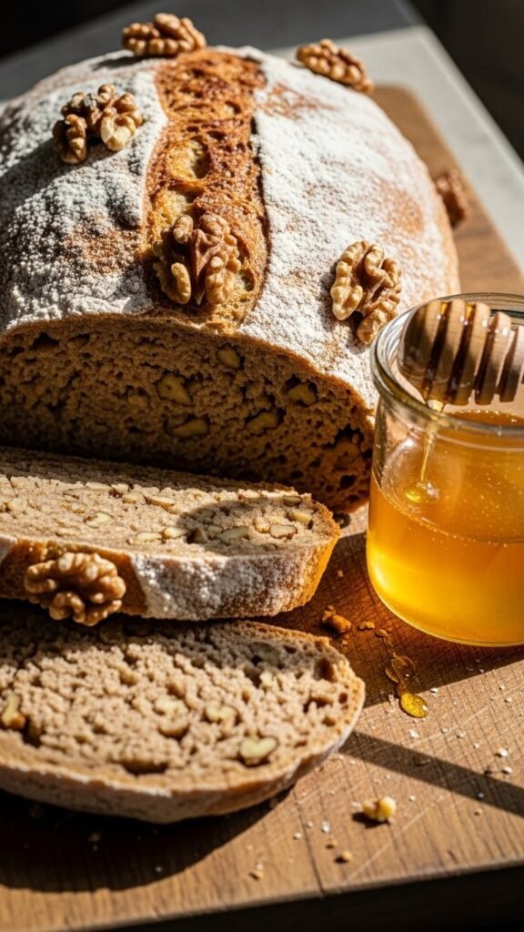 Spelt Honey Walnut Bread