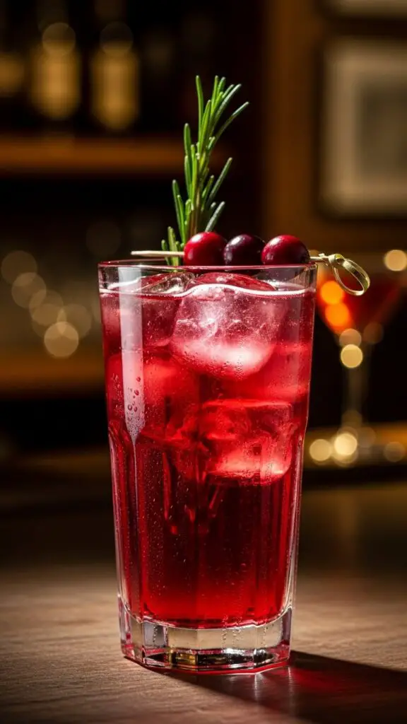 Spiced Rum Cranberry Spritz