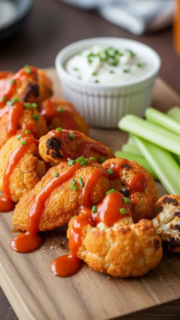 Spicy Buffalo Cauliflower Wings