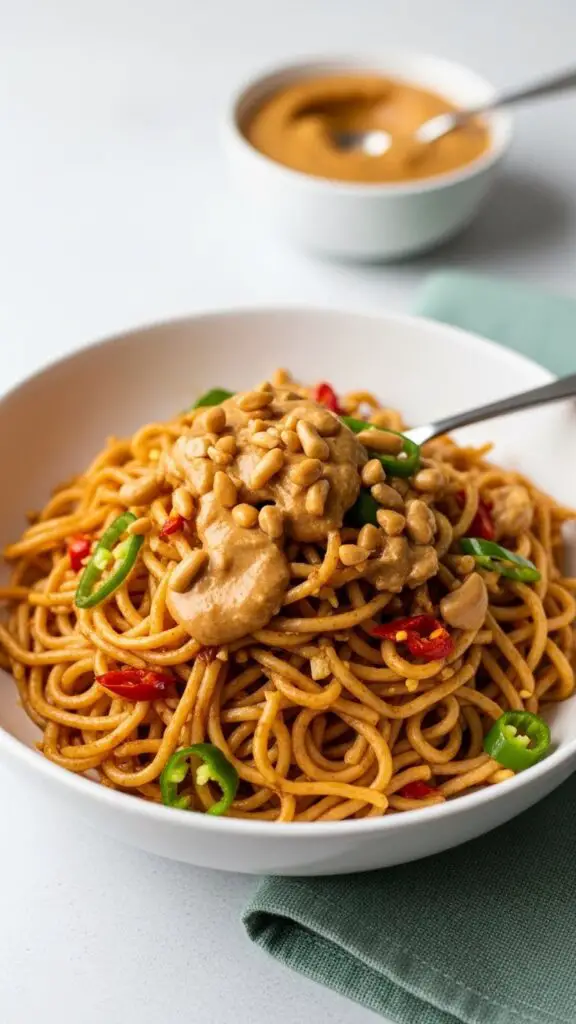 . Spicy Peanut Butter Noodles