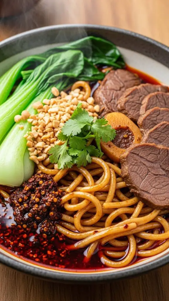 Spicy Szechuan Beef Noodle Bowl