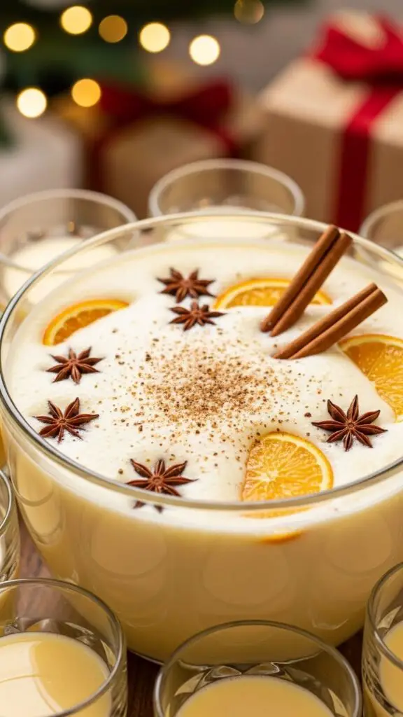Spiked Eggnog Punch