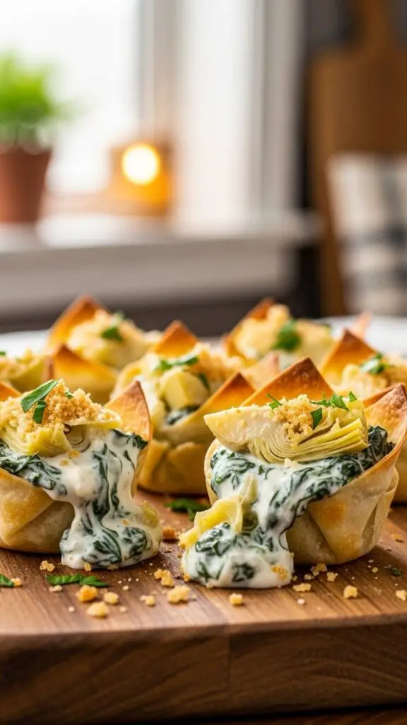 Spinach Artichoke Dip Cups