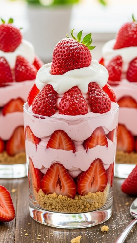 Strawberry Cream Parfaits -