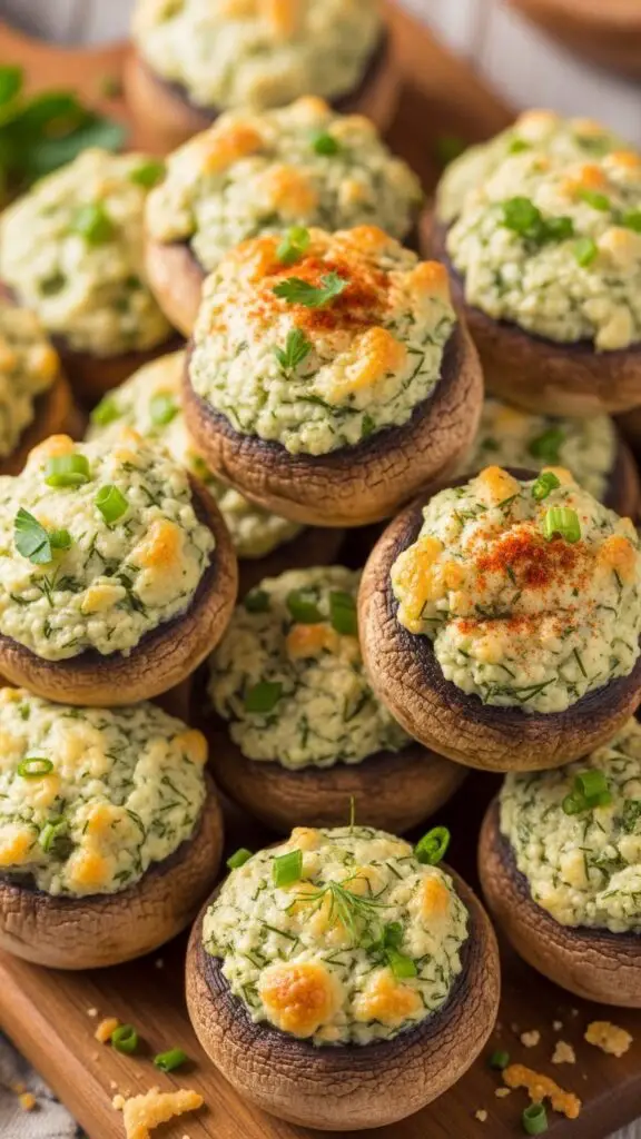 Stuffed Mushrooms with Herbed Cream Cheese