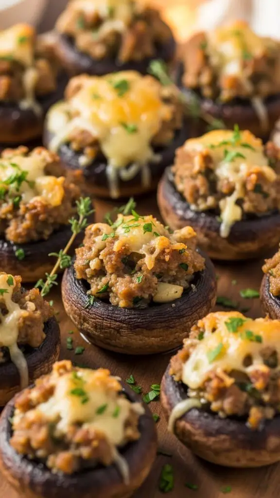 Stuffed Mushrooms with Sausage