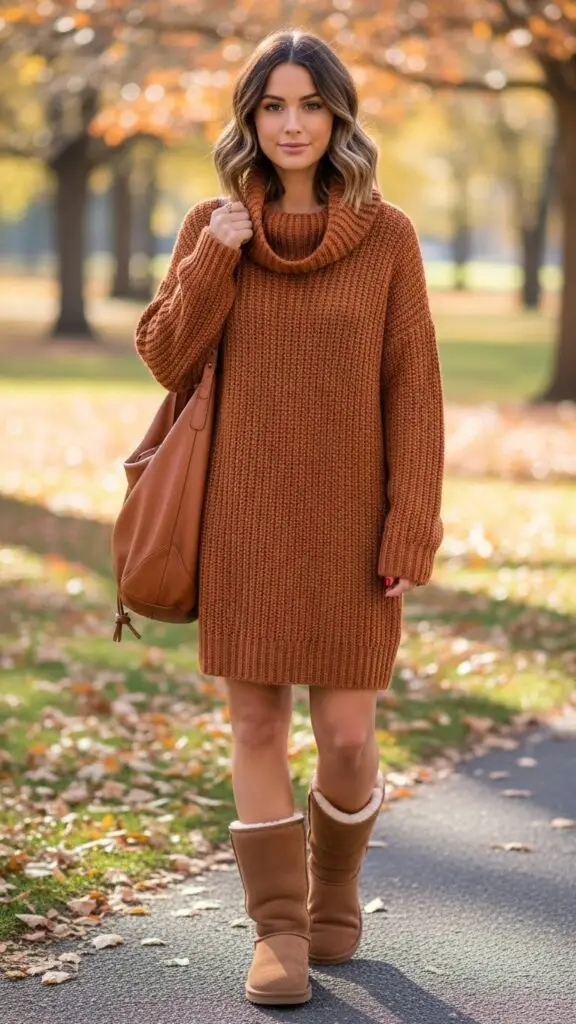 Sweater Dress + UGGs