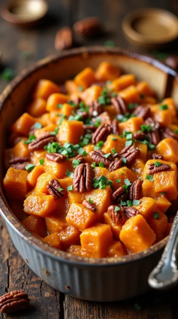 Sweet Potato Casserole with Maple, Pecan & Brown Butter