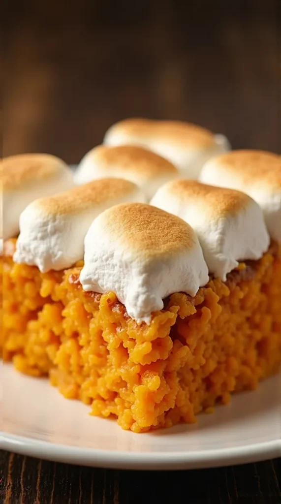 Sweet Potato Casserole with Marshmallow Topping