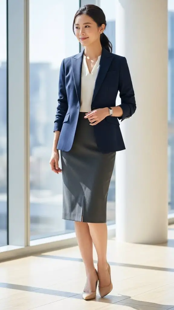 Tailored Blazer + Pencil Skirt