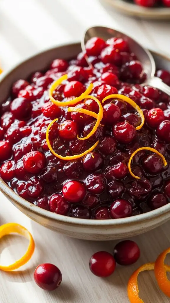 Tangy Cranberry Sauce with Orange Zest