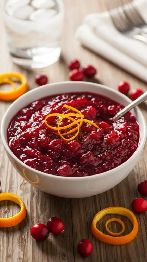 Tangy Homemade Cranberry Sauce with Orange Zest