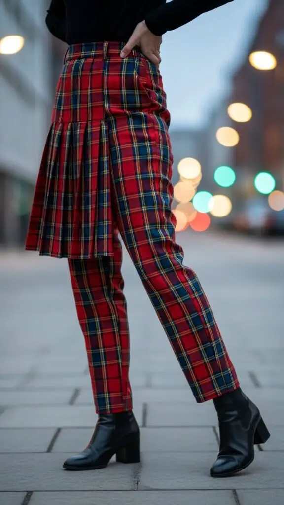 Tartan Plaid Skirt or Pants