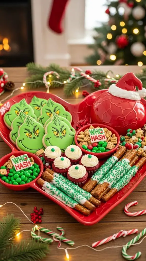 . The Festive Fruit & Cheese Wreath