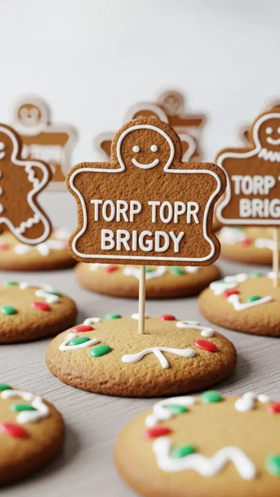 The Gingerbread Cookie Topper Brigade