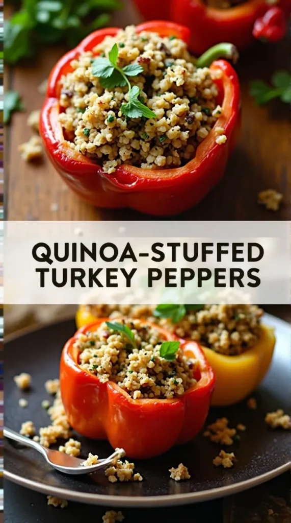 The Healthy Glow Menu Quinoa-Stuffed Turkey Peppers