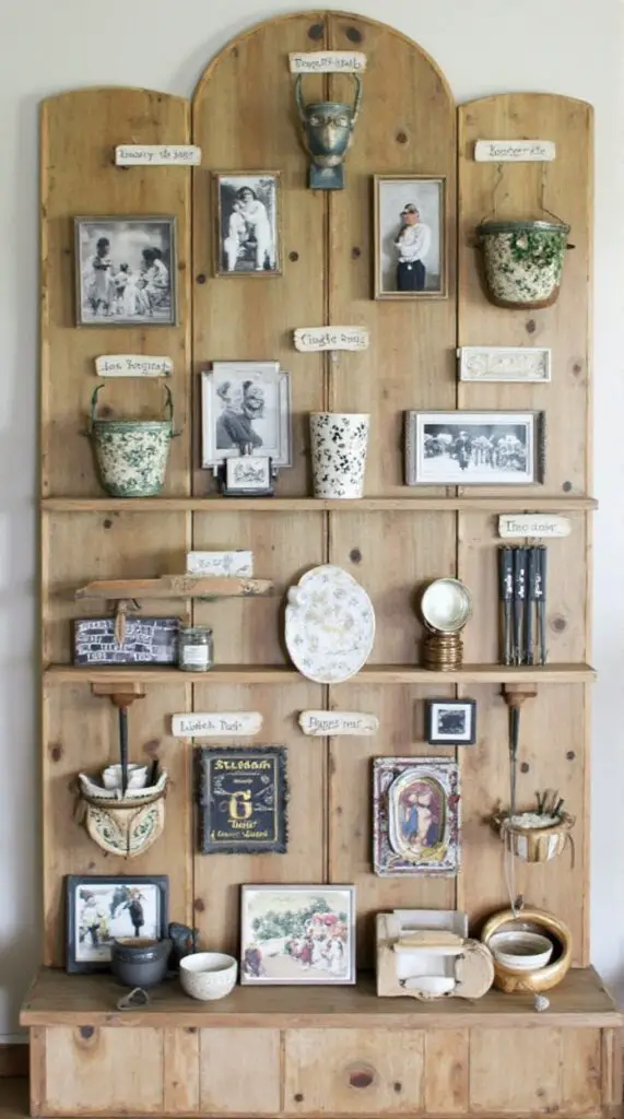 The Rustic Wooden Board Display