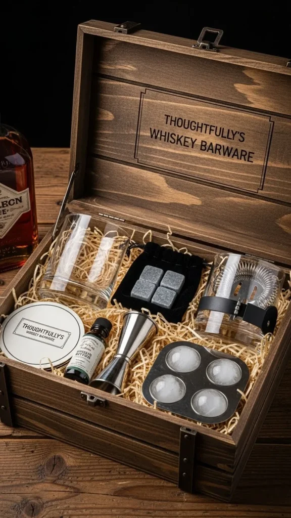 Thoughtfully's Whiskey Barware Crate