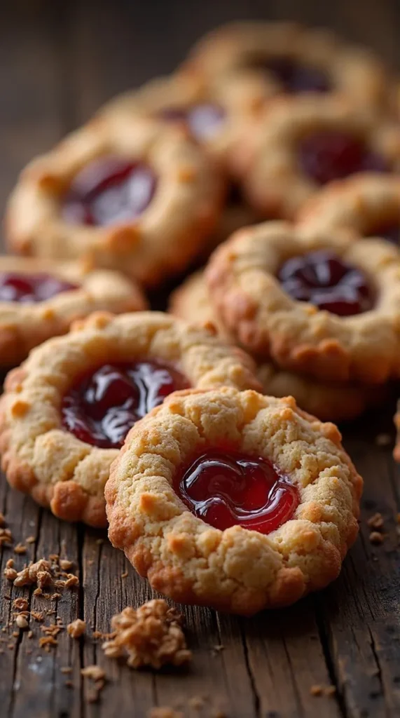 Thumbprint Cookies with Jam or Chocolate