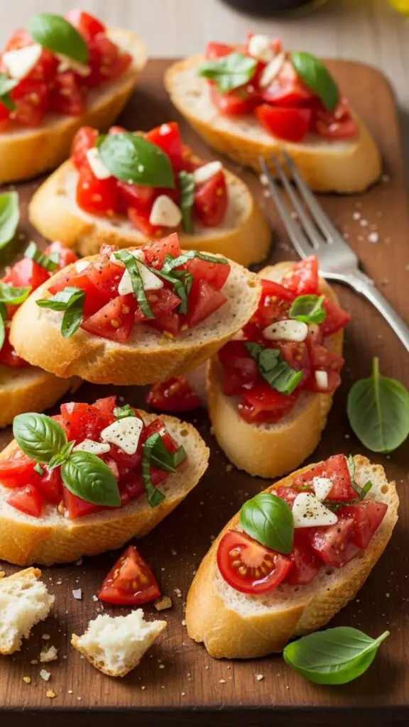 Tomato Bruschetta on Baguette