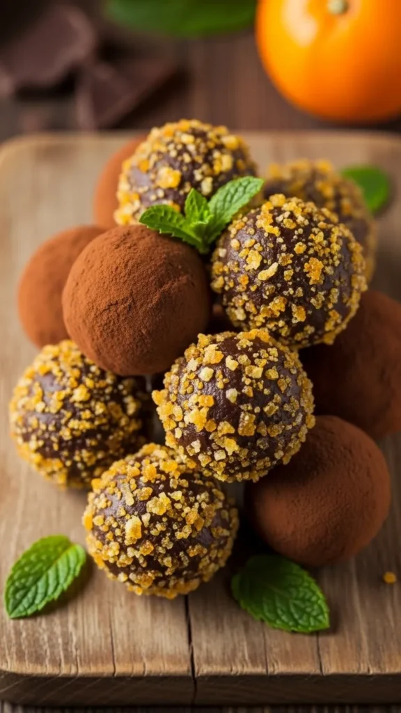 Vegan Chocolate Orange Truffles