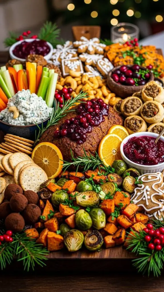 Vegan Christmas Feast Board