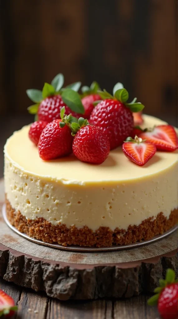 Vegan Eggnog Cheesecake