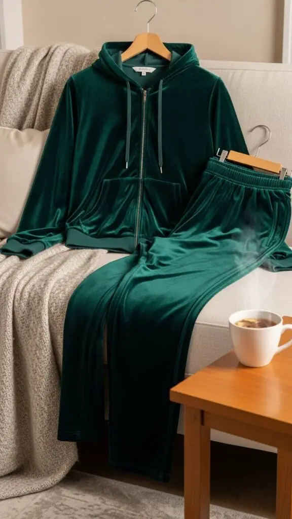 Velvet Tracksuit for Luxe Lounging