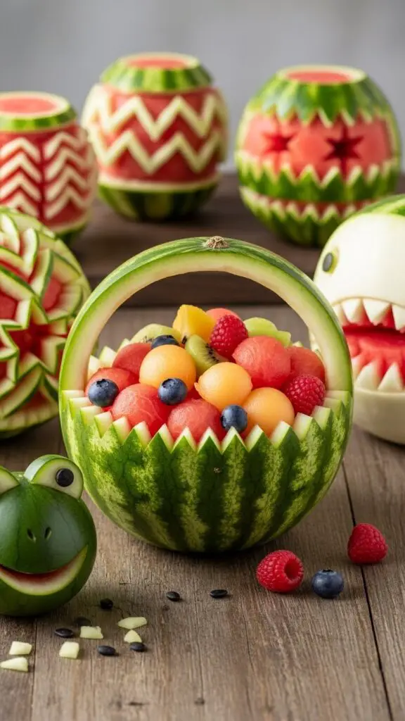 Watermelon Carvings (Yes… But Easy Ones)