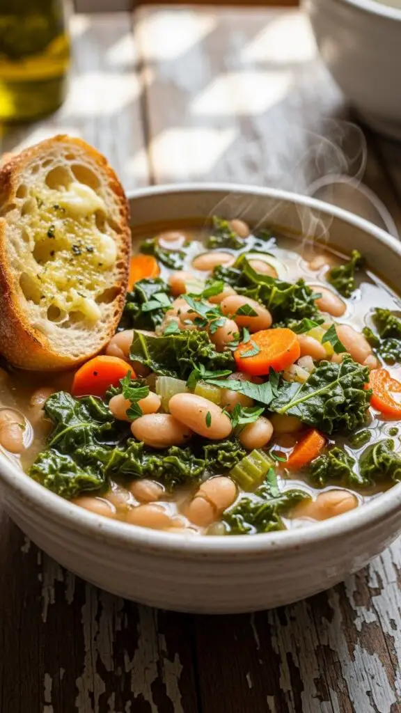 White Bean & Kale Soup (