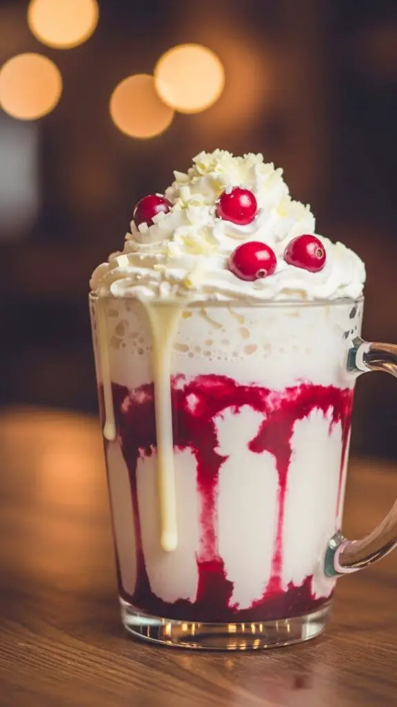 White Chocolate Cranberry Latte
