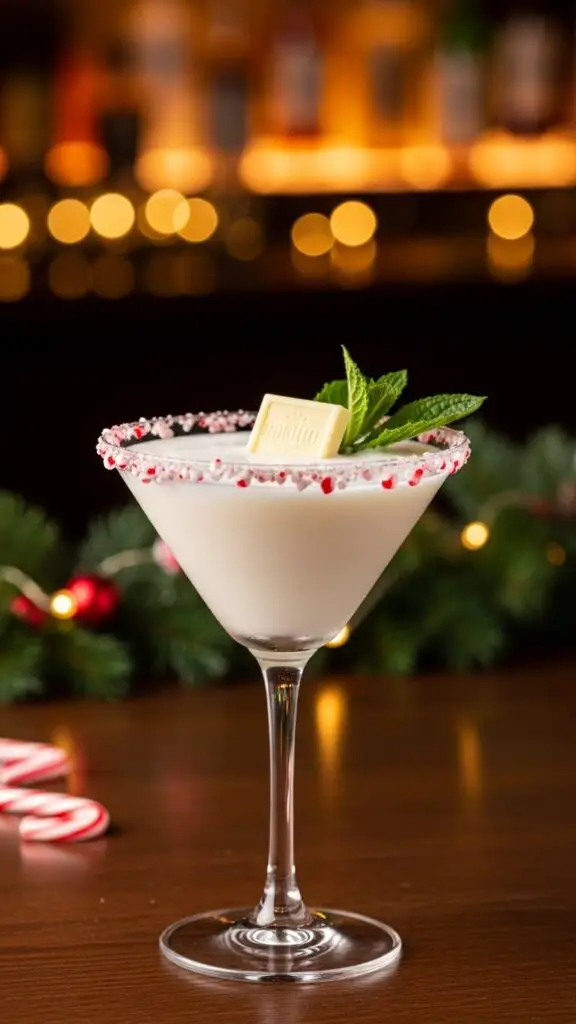 White Chocolate Peppermint Martini