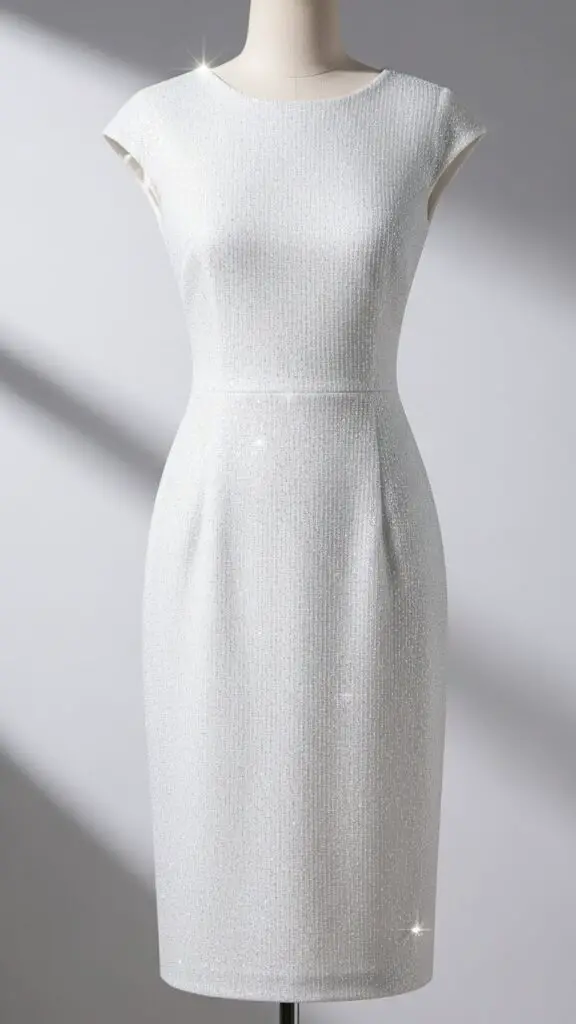 White Shimmer Sheath
