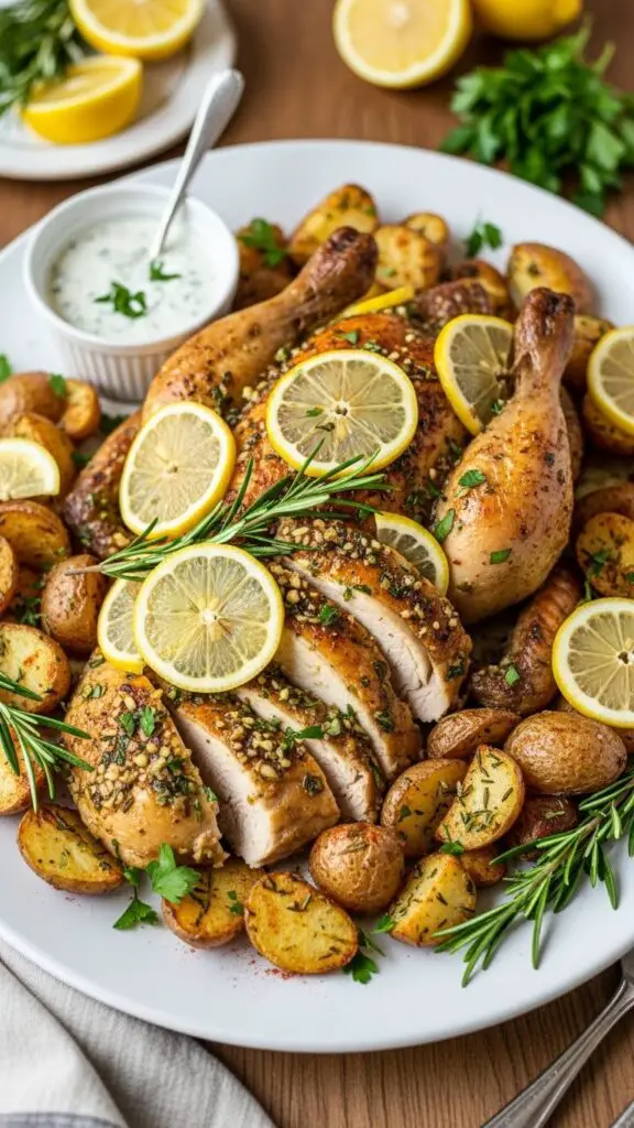 Zesty Lemon Herb Chicken & Potatoes