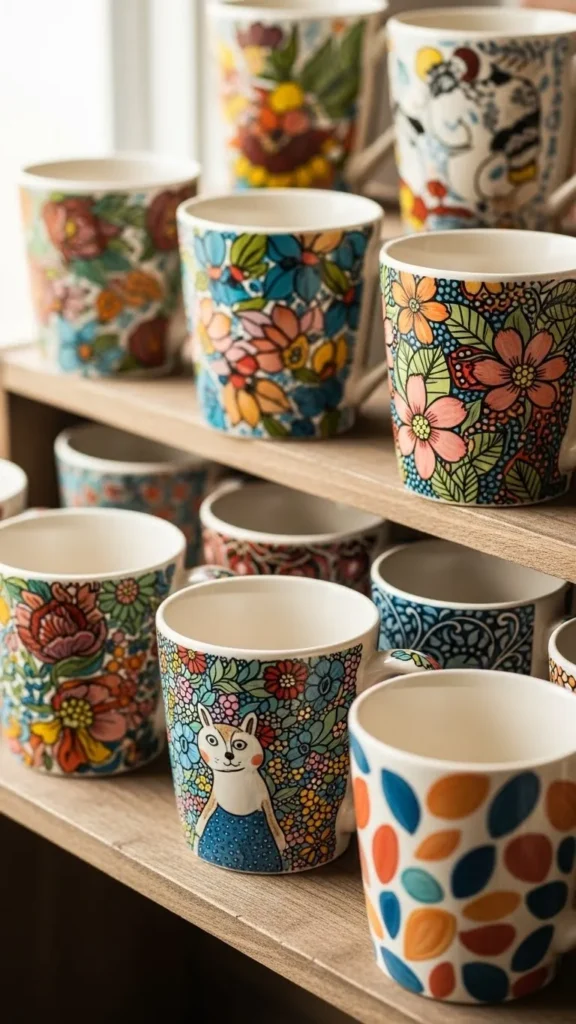 Hand-Painted Mugs