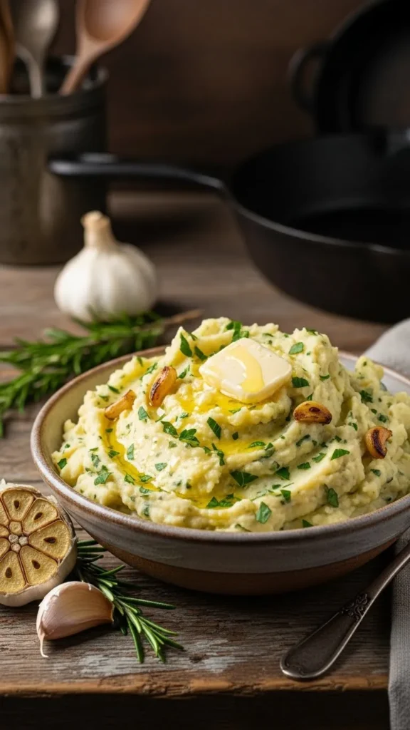 Vegan Garlic Mashed Potatoes