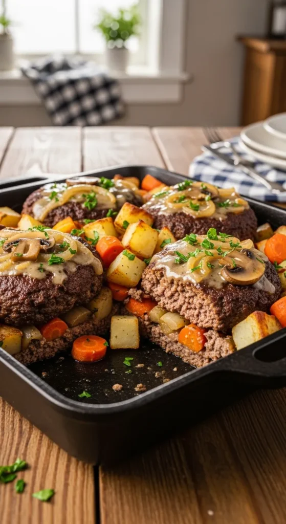 Amish Hamburger Steak Bake