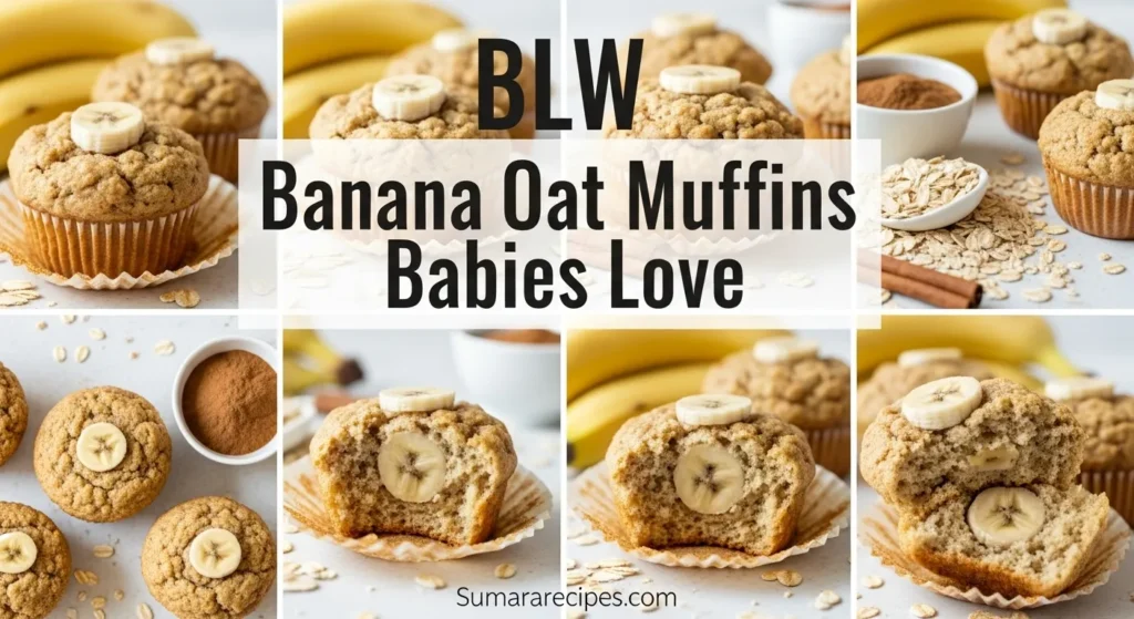 BLW Banana Oat Muffins Babies Love