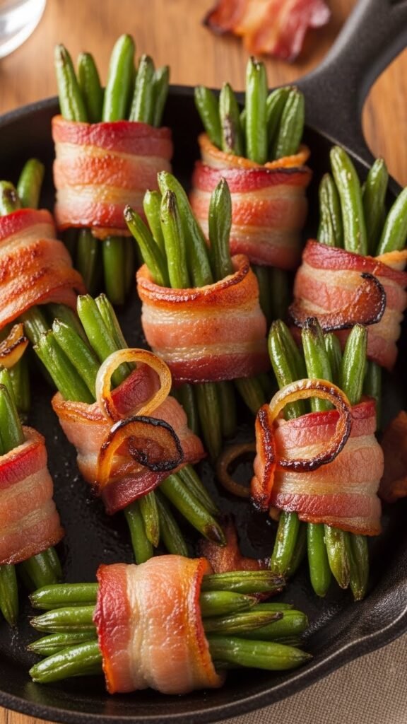Bacon-Wrapped Green Bean Bundles