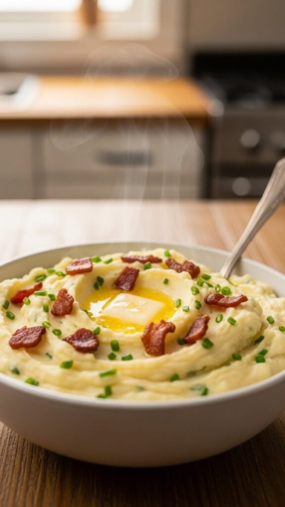 Bacon and Chive Mashed Potatoes