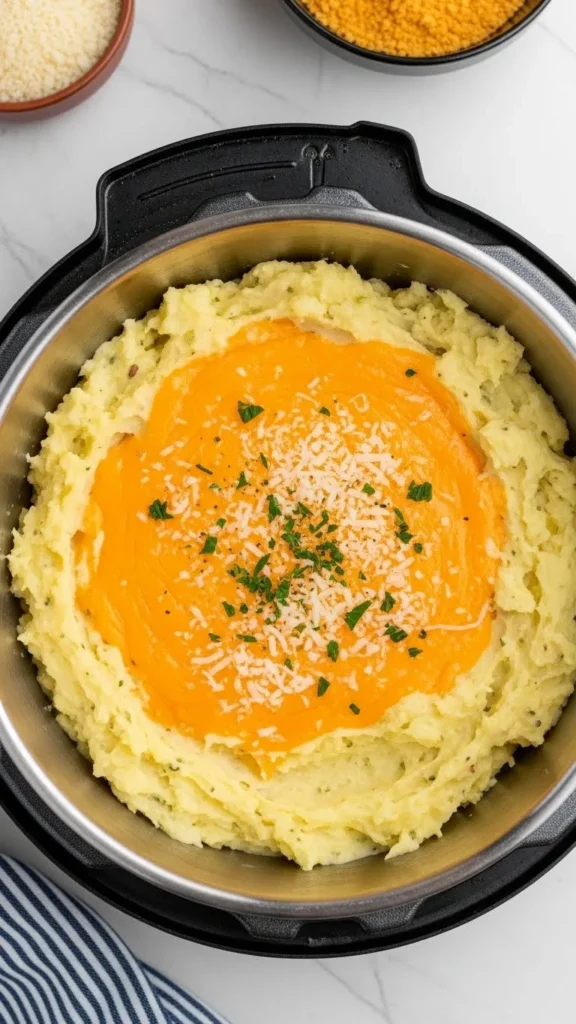 Cheesy Parmesan Instant Pot Mashed Potatoes