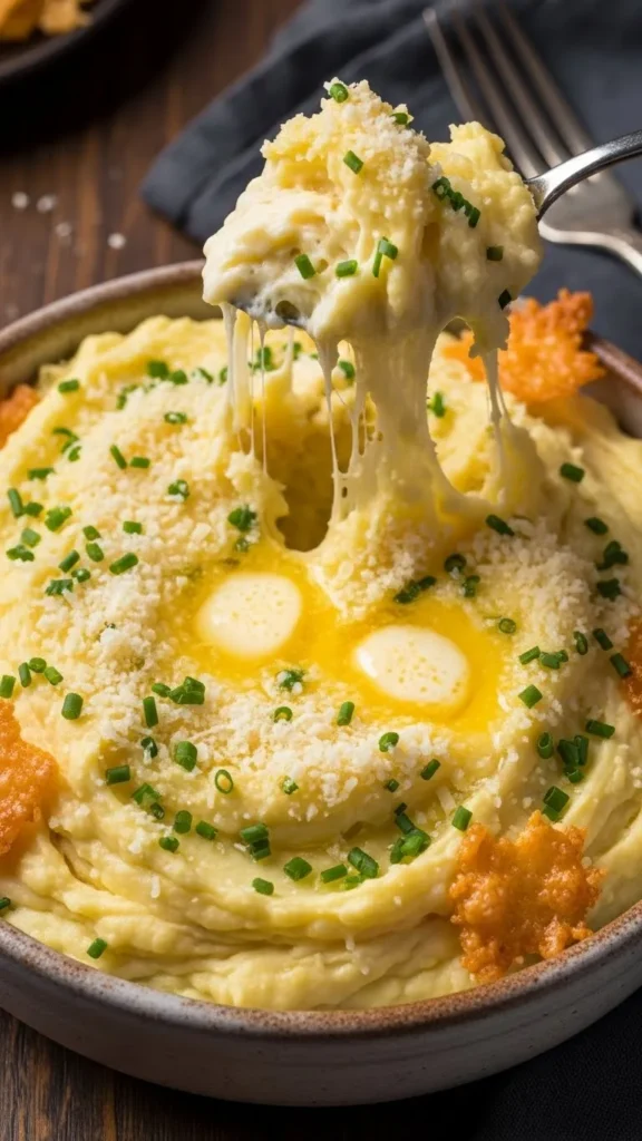 Cheesy Parmesan Mashed Potatoes