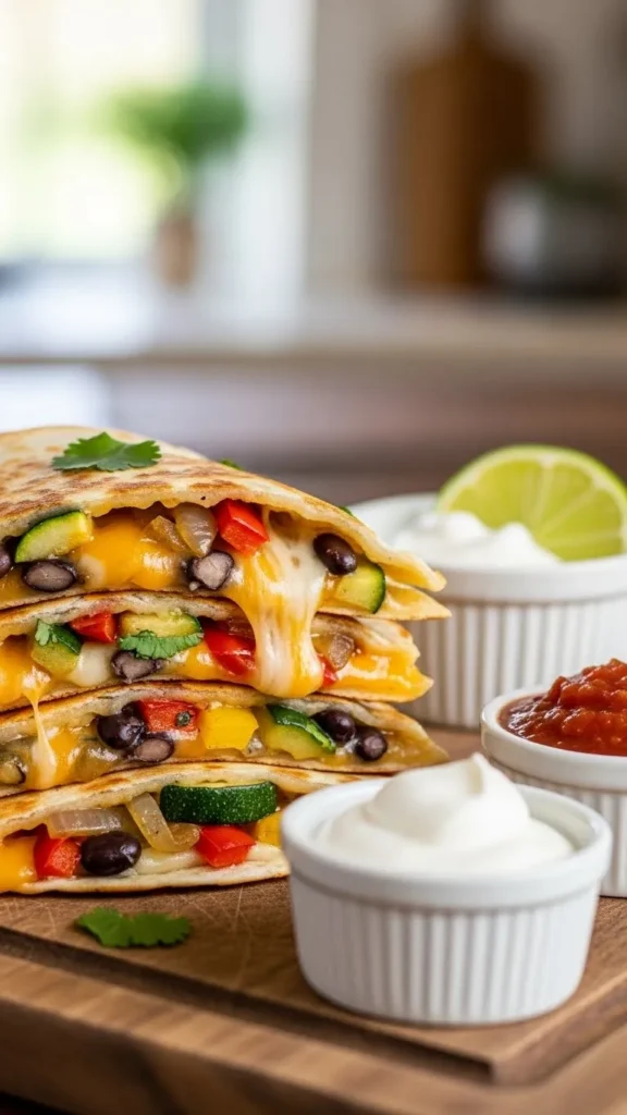 Cheesy Veggie Quesadillas