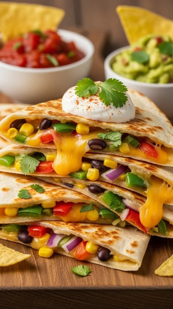 Cheesy Veggie Quesadillas