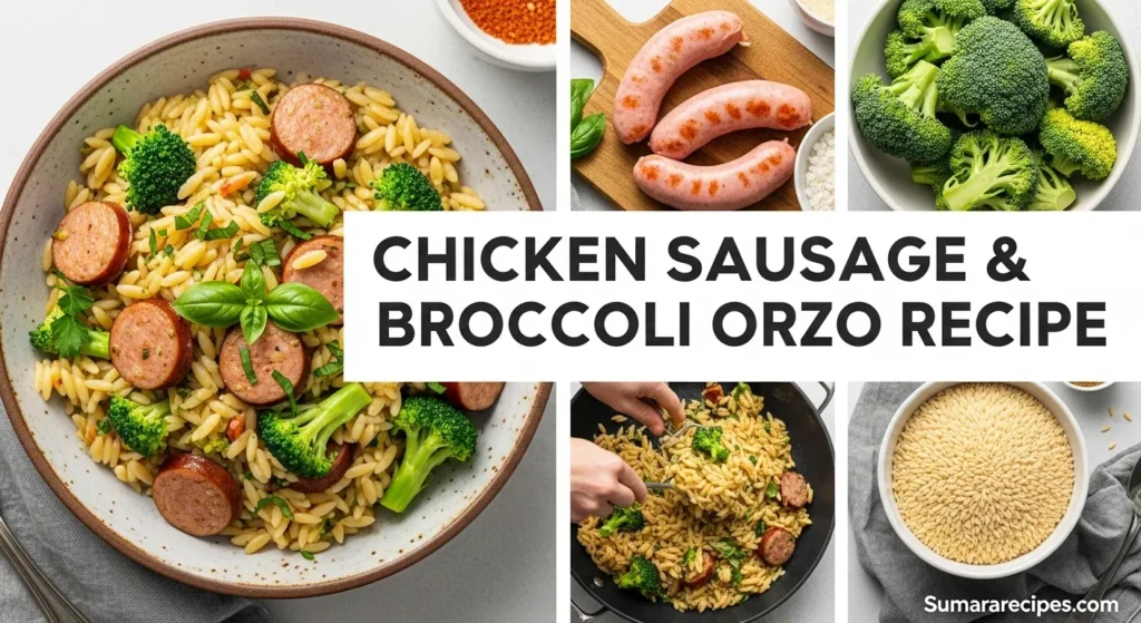 Chicken Sausage & Broccoli Orzo Recipe
