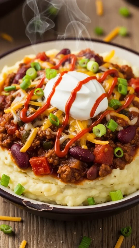 Chili Con Carne Loaded Mash