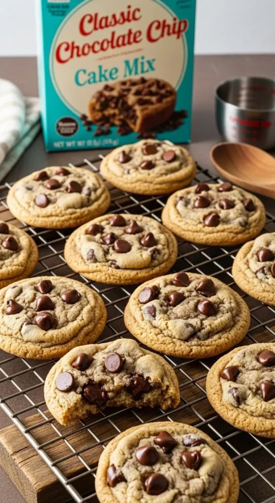 Classic Chocolate Chip Cake Mix Cookies