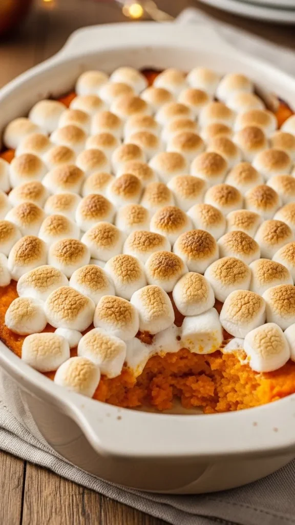 Classic Sweet Potato Casserole with Marshmallows