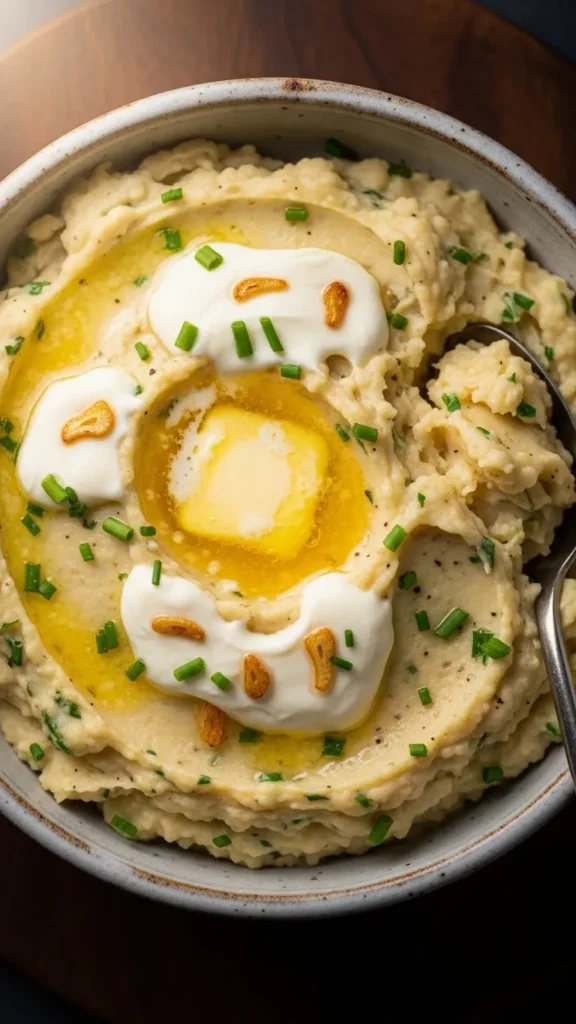 Cream Cheese Ultra-Creamy Garlic Mash
